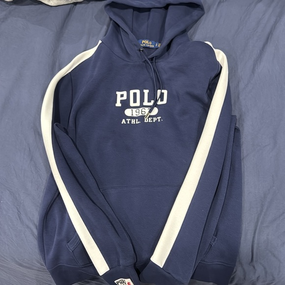 Navy blue Ralph Lauren hoodie size small in men’s - Picture 3 of 5